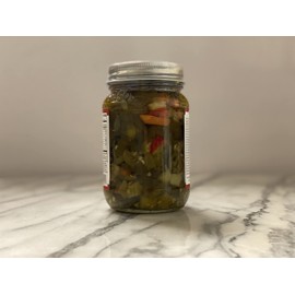 SOUTHSIDE SMITTI'S - ITALIAN STYLE GIARDINIERA - HOT HOT - 16 oz - Best Chicago Style Giardiniera Peppers - Original Southside Recipe