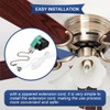 DKARDU 6 Pcs Fan Pull Chain Switch Ceiling Fan Switch