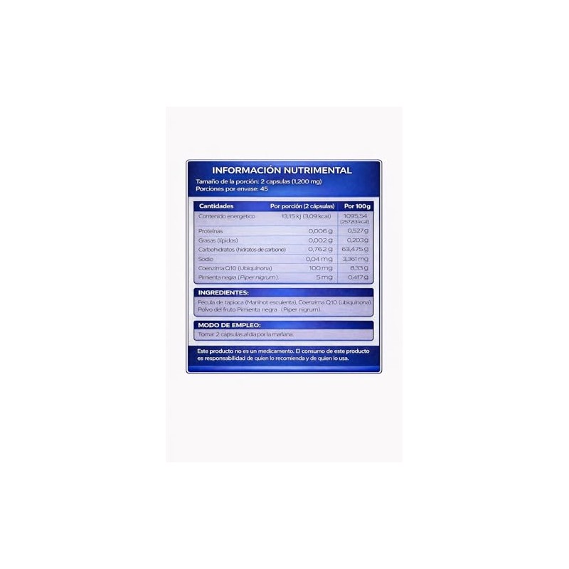 NLS ESSENTIALS | Coenzima Q10 | 90 Cápsulas | Antioxidante