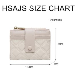 XFSRG Geldbörse Damen Klein Geldbeutel Frauen Echtes Ledermit Münzfach Kleines Zipper Brieftasche Kartenhalter Leder Kartenhalter Bifold Geldbörsen für Frauen Mädchen Reisweiss