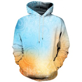 Hgvoetty Unisex Casual Hoodies for Men Women 3D Graphic Long Sleeve Hooded Sweatshirts S