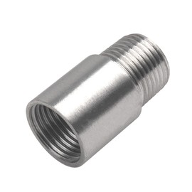 Rrina 304 Stainless Steel Shower Head Extension Arm G1/2 Male to Female Thread Cast Pipe Fitting Coupler (40mm/1.57in)