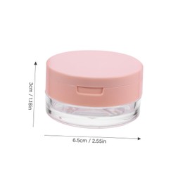 Baluue Diy Makeup Powder Puff Boxes 2 Pack Loose Powder Container Plastic Natural Look Skin-friendly