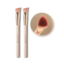 Albeaut Trangle Under Eye Concealer Brush for Liquid and Cream Birghting Concealer Small Nose Contour Foundation Makeup Brush