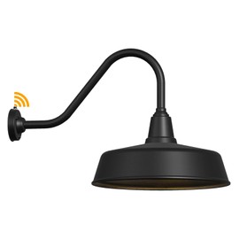 JOESA Extra Large 21" Gooseneck Outdoor Barn Light Dusk with Dawn - Farmhouse Style Classic Exterior Light Fixture, Perfect Porch and House Lighting Choice - 1-Pack