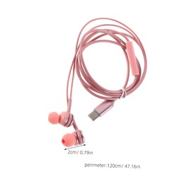 TEHAUX USB c Wired Earbuds Noise Cancelling Technology for Smartphones and Laptops Lightweight Portable Type-c Interface Ergonomic Design for Comfort and Enhanced Sound Quality