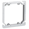 Plastic Electrical Box Device Ring, 4 Inch Square, 2 Gang,