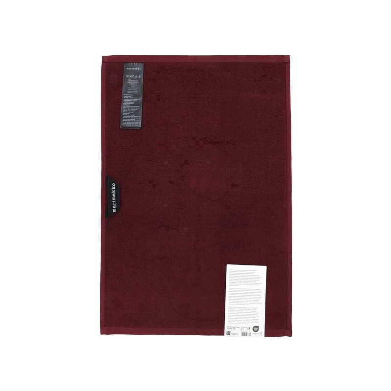 Marimekko Unikko Solid Organic Cotton Guest Towel, 12.6 x 19.7