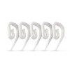 Realm White Plastic Curtain Hooks – Durable Drapery Hooks for