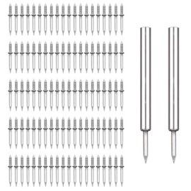 100Pcs Special Hidden Double Headed Nails Rust-Proof Skirting Thread Seamless Nail Hard Strong No Trace Hidden Nails Sheep Horn Nails for Furniture