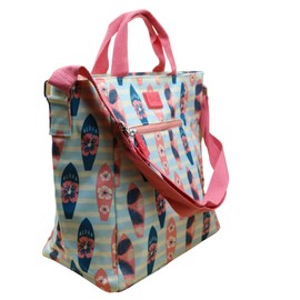 Elevanty Waterproof Beach Bag with Zipper, Adjustable Shoulder Bag for Beach, blue