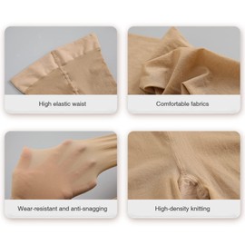 ibonas Plus Size Durable Tights - 2 Pack 30D Shiny Queen Size Pantyhose, for Chubby Women, Girls