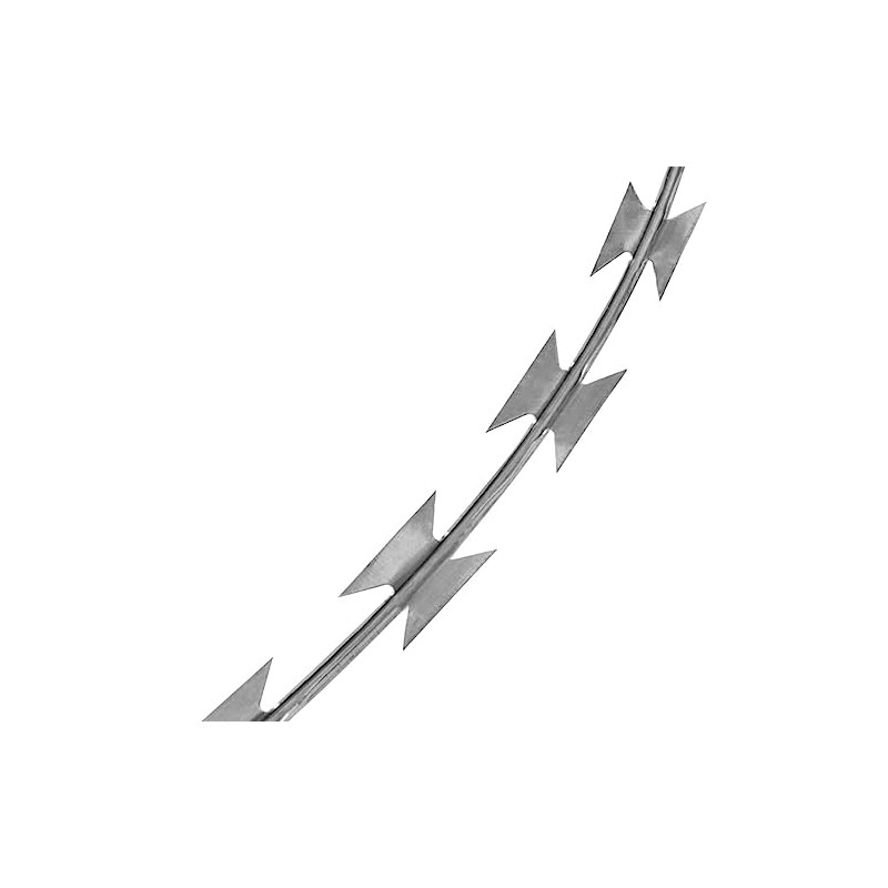 vidaXL 18" Razor/Helical Barbed Wire Clipped Galvanized Steel 1 Coil