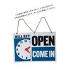 LIKENNY Announcement Plate, Open Close, Double-sided, Signboard, Can be used