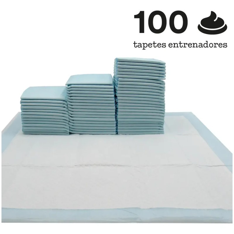 100 Pañal Tapete Entrenador Perros Y Cachorros 56x56cm