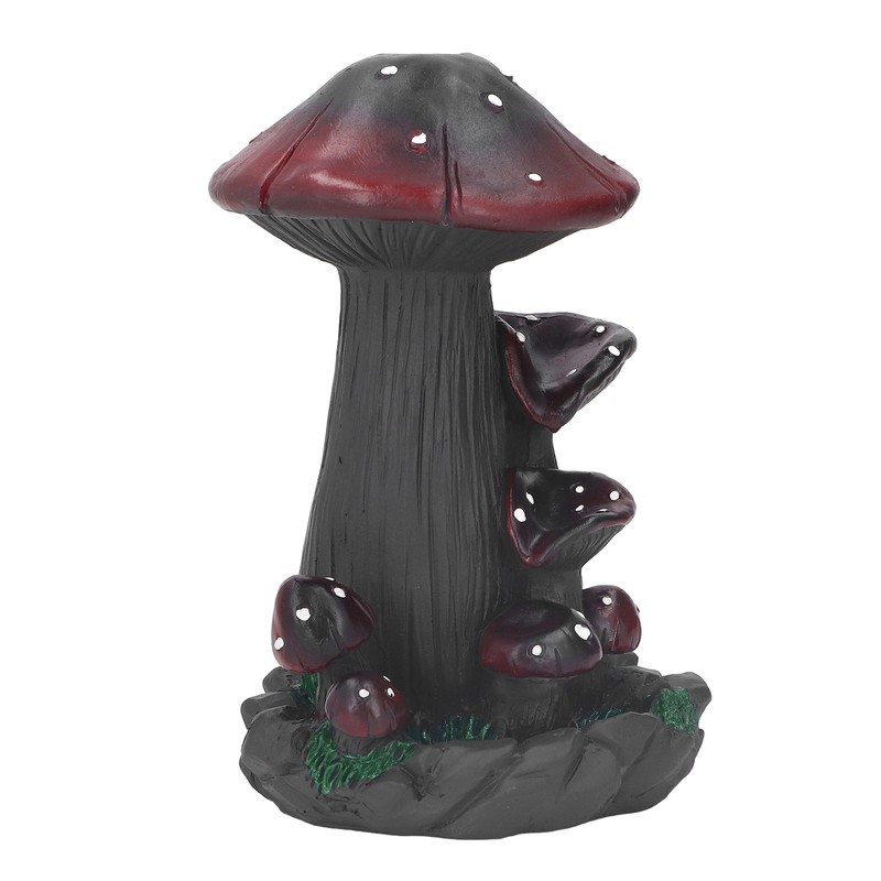 Mushroom Backflow Incense Burners Handcrafted Exquisite Details Resin Backflow Incense
