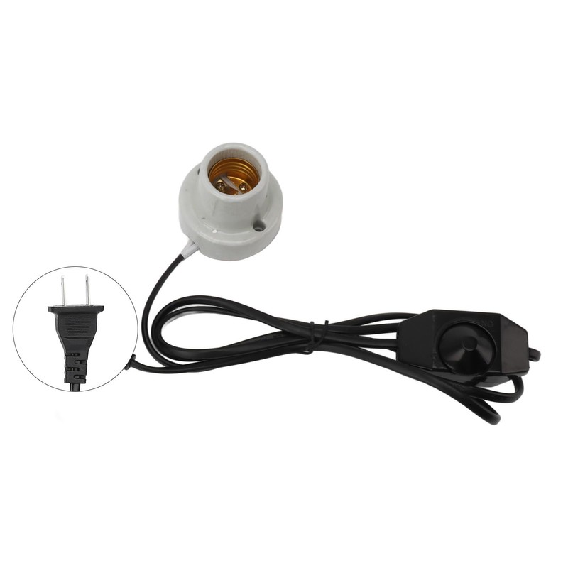 Reptile Ceramic Heat Lamp Holder, E27 Socket for Lizard Tortoise,