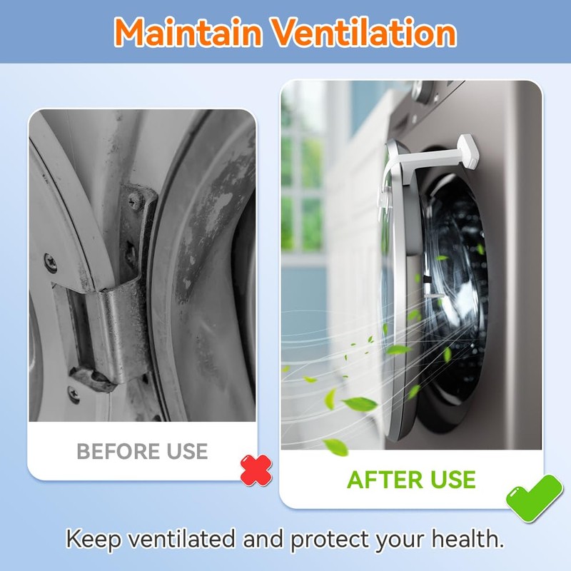 SAFELON 2 Pcs Front Load Washing Machine Door Prop, Baby