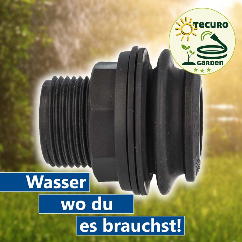 tecuro Push-in universal tank screw connection tank feed-through for tanks