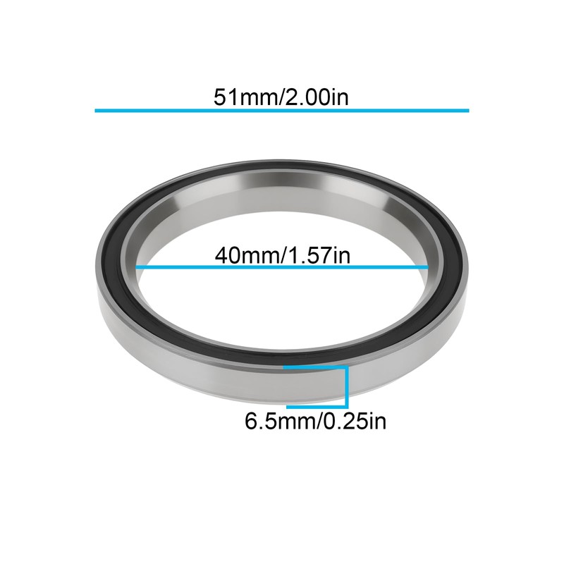eMagTech Bicycle Headset Bearing MR006 40x51x6.5mm 36°*36° Compatible with Trek