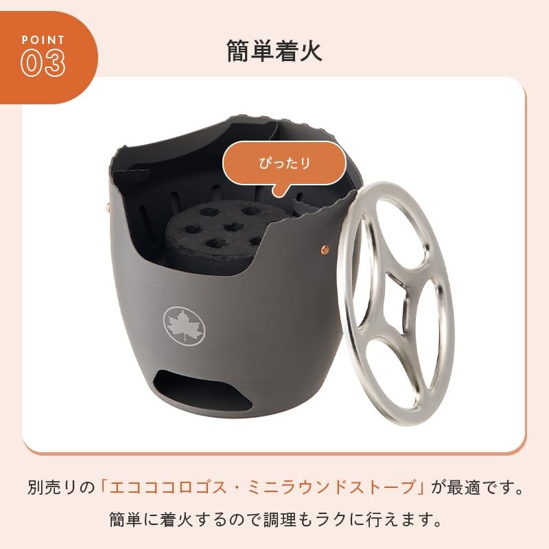 Logos Kamado CHA! 81064146 Gray Size: Approx. Width 5.5 x