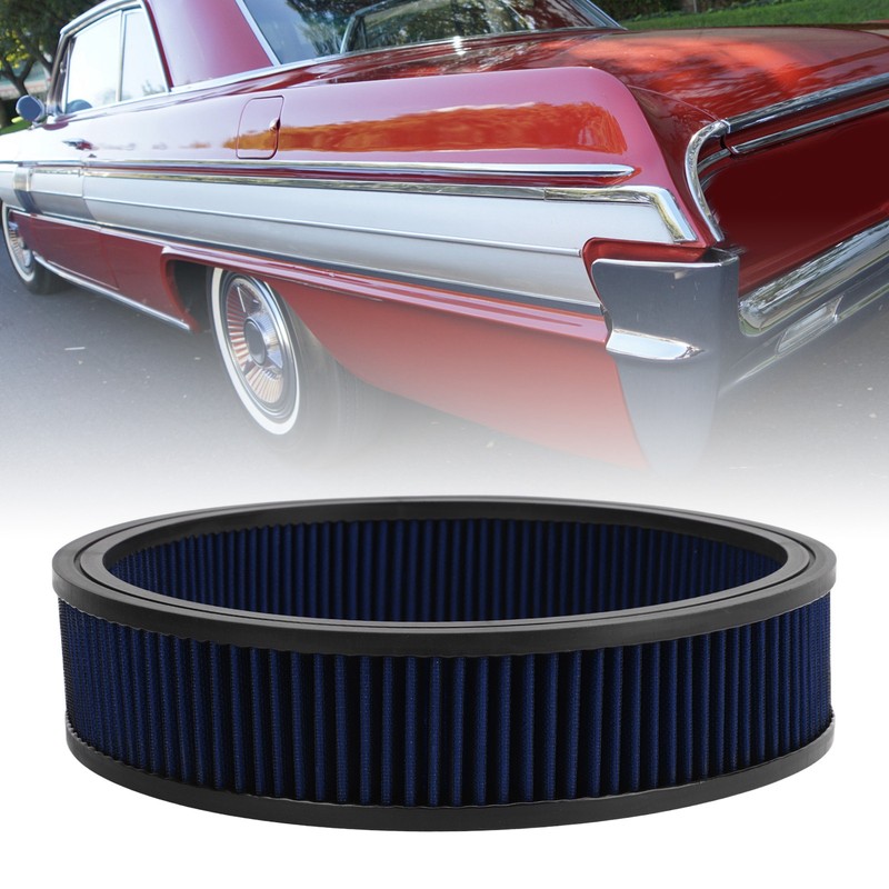 Air Filter Element Round High Flow Reusable Washable Air Cleaner