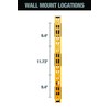 Dewalt 3-Piece Wall Mount Cantilever Wood and Lumber Storage Rack