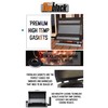 Fireblack® Hi Temp BBQ smoker Gasket Self Stick 15 ft