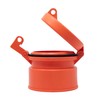 Enviro Design Products 4" Orange Polypropylene Well Cap | Watertight,