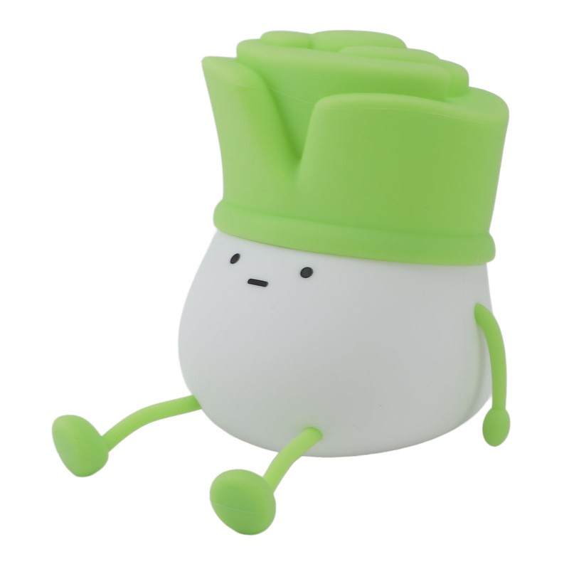 Cute LED Night Light Tap Control Rechargeable 1.5W Decorative Scallion