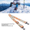 4pcs Ski and Snowboard Boot Carrier Strap Adjustable Thickened Nylon