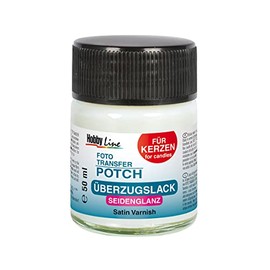 Hobby Line 49971 Photo Transfer Potch Überzugslack for Candles Satin 50 ml, farblos