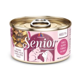 Weruva Senior Cat Food, Tuna and Salmon in Gravy, 3oz Can, Pack of 12