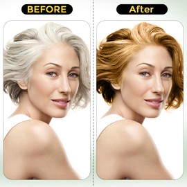 Hair Dye Shampoo 3 in 1 for Gray Hair, Herbal Ingredients Natural Shampoo Hair Dye for Women Men (Chestnut Brown)