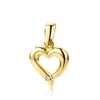 Miore MA984P 9 ct Yellow Gold Diamond Heart Pendant