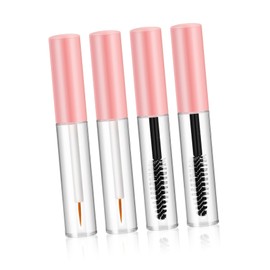 Baluue 4pcs Empty Mascara Tubes Portable Shadow Tip Liner Makeup Containers for Travel Mascara Storage Random
