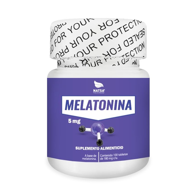 NATSA Melatonina 100 tabletas | 1 tableta diaria | Calidad