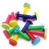 Kuqqi 12pcs Assorted EVA Sponge Painting Stamper Foam Sponge Brush