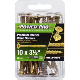 HILLMAN Fasteners 42475 Star Screw (25 Pack), 10 x 3.5"