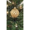 Wizardi Gold Lattice Pattern Ball Glass Christmas Ornament F07M7-10-LH76-