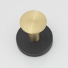 Beelee 4-Pack Robe Towel Hooks Gold+Black, Wall Hooks Coat Hooks