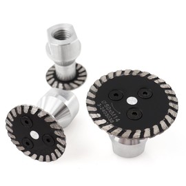 Z-LION Diamond Saw BIade with RemovabIe M14 FIange Engraving Cutting Disc Carving Concrete Granite 2+1 Pack (30-40-50 MM)
