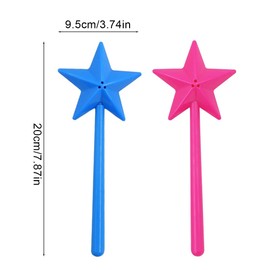 WeddHuis Set of 2 Magic Wand Salt and Pepper Shakers, Star Shaped Wand for the Kitchen, Salt and Pepper Shaker Set