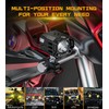 Kewig Motorcycle Auxiliary LED Fog Light 60W White Amber LED