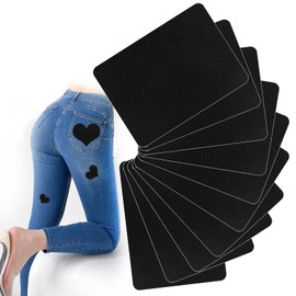 Iron on Patches for Clothing Repair, Fabric Sewing Repair Patches, Classic Repair Decorating for Jeans, Shirts, Clothes, Pants,Size 3.7"x4.92" (9.5 cm x 12.5 cm) (Black)