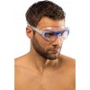 Cressi Cobra Anti Fog Premium Swim Goggles Mask - Clear/Blue