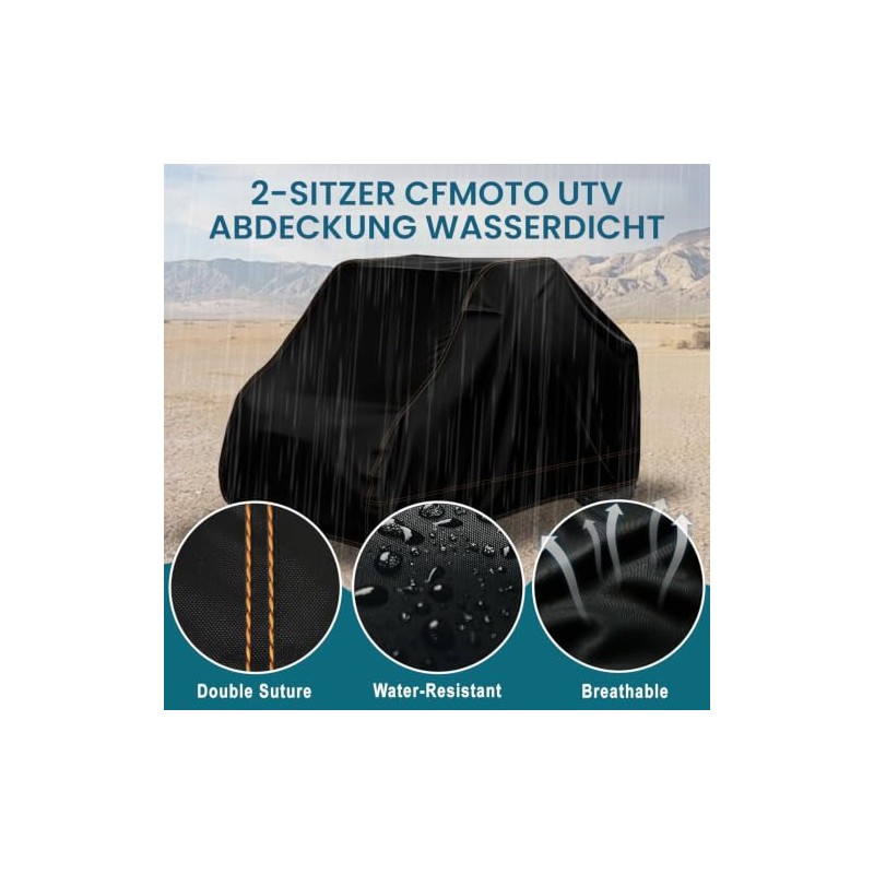 All Weather Protection UTV Cover 2-Seater Compatible with CFMOTO Uforce