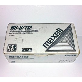 Maxell HS-8/112 Helical-Scan 8mm Data Cartridge -1 pack-10 cartridges