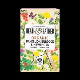 Heath & Heather Organic Dandelion, Burdock & Hawthorn 20 Tea Bags