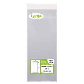 a-toemu 1UP Product [Made in Japan] with Tape [100 Sheets] Length 4 [A4 Paper 4 Slice Fold] Clear Opp Bag 90x205 Lid 30 mm